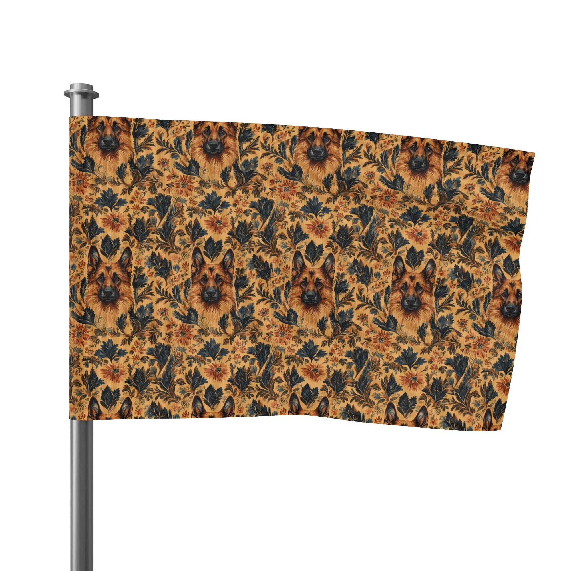 Autumnal German Shepherd Glamour Flag