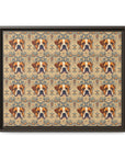 Bowtie Boxer Bliss Matte Canvas, Framed