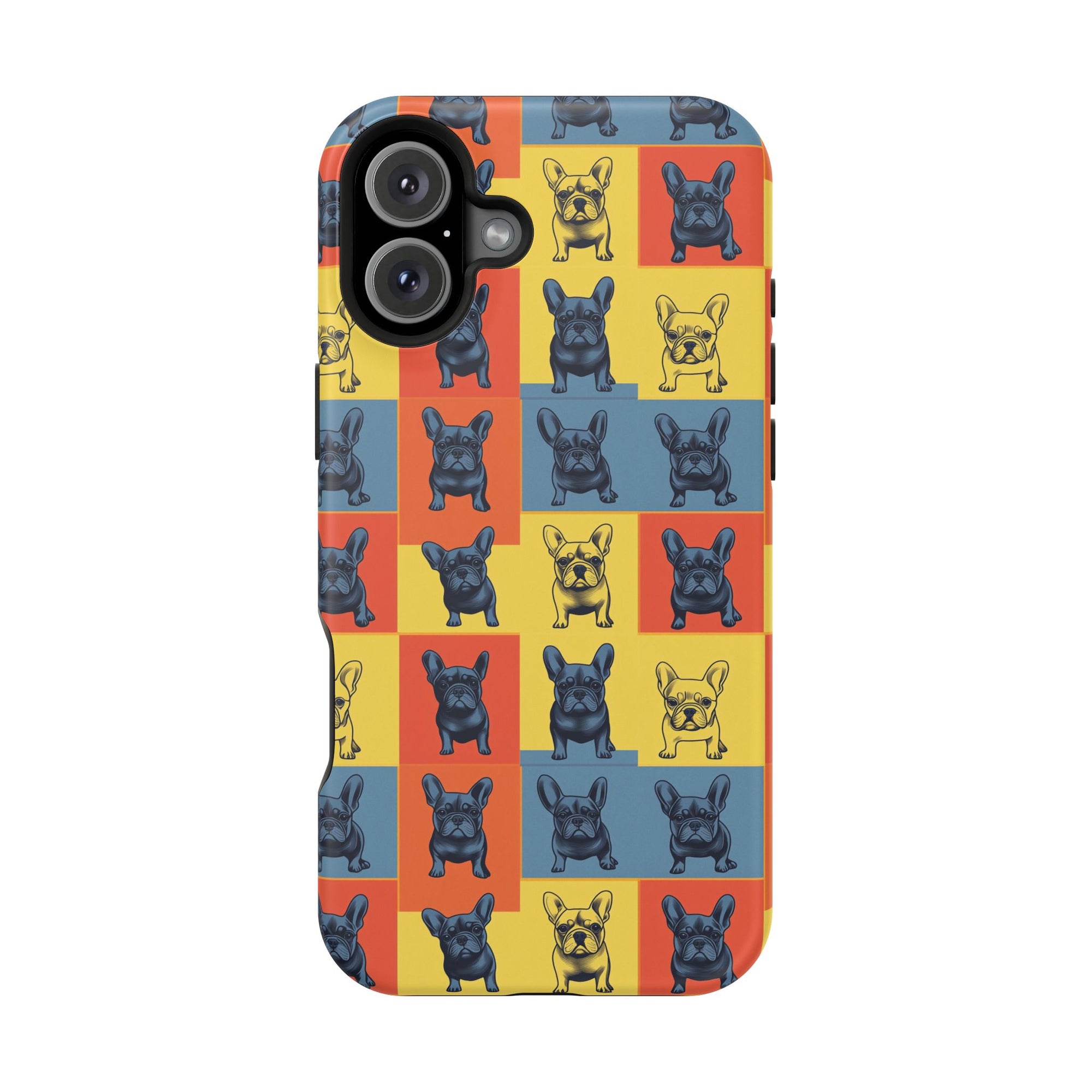 Frenchie Pop Art Pawfection Grid Magnetic Tough Cases