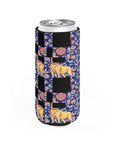 Bloomtastic Lab Petal Parade Slim Can Cooler