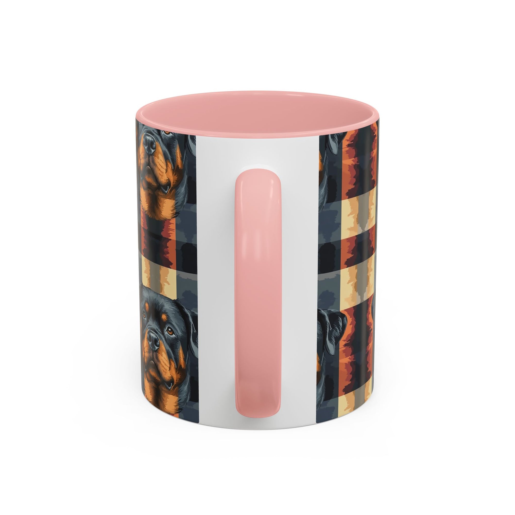 Pawsome Rottweiler Royalty Plaid Accent Coffee Mug