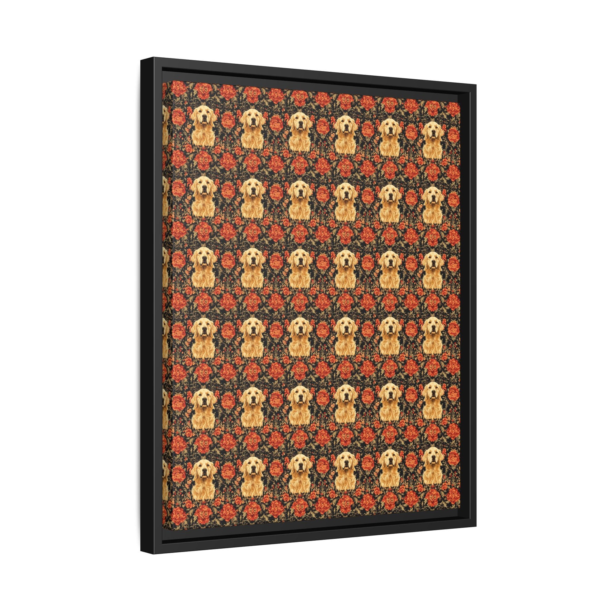 Golden Pawsatronic Tapestry Matte Canvas, Framed