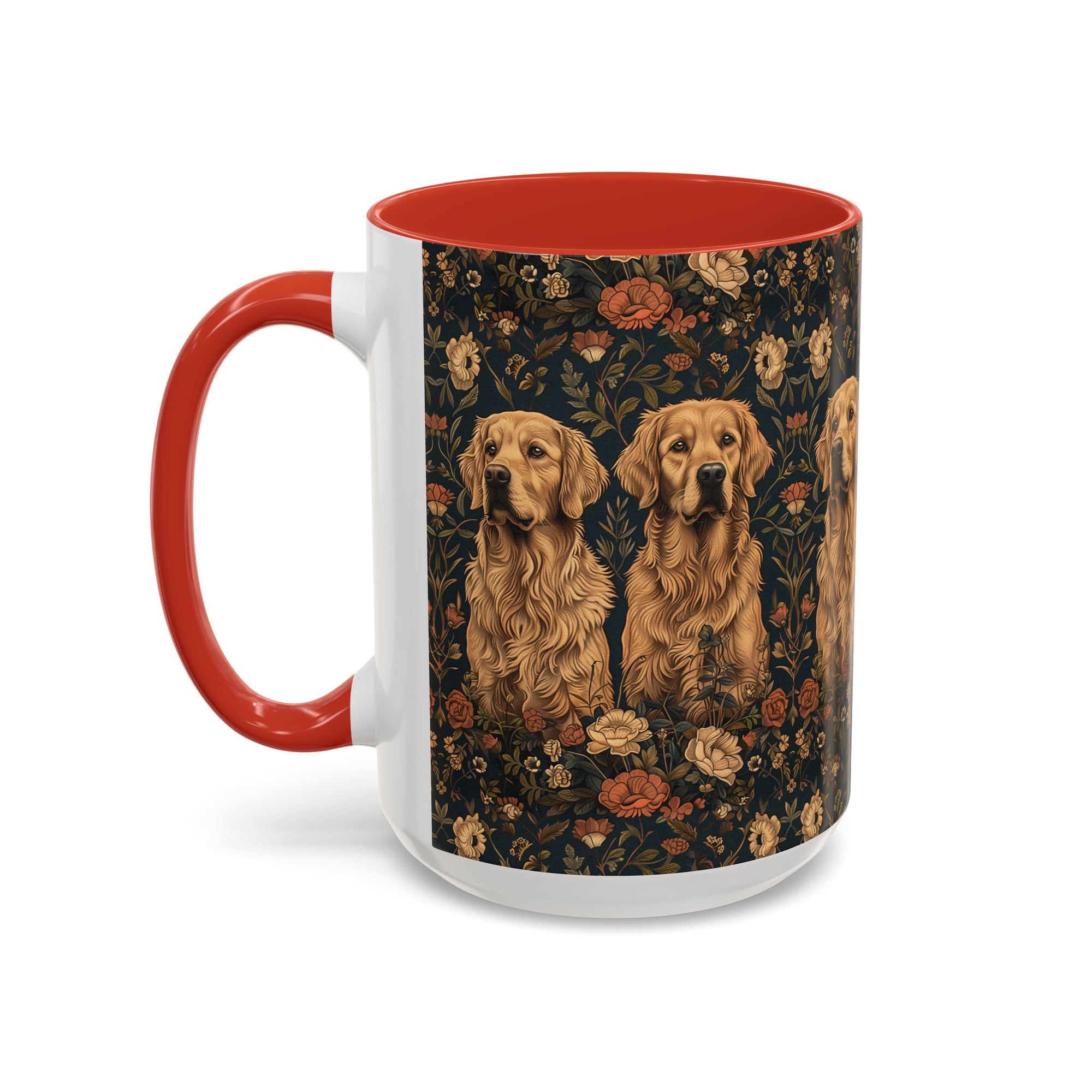 Fanciful Golden Paradise Blossom Accent Coffee Mug