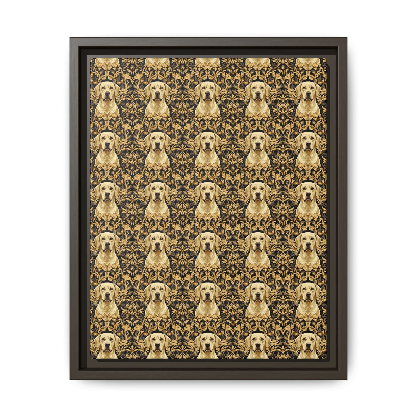 Royal Pawsitivity Labs Matte Canvas, Framed