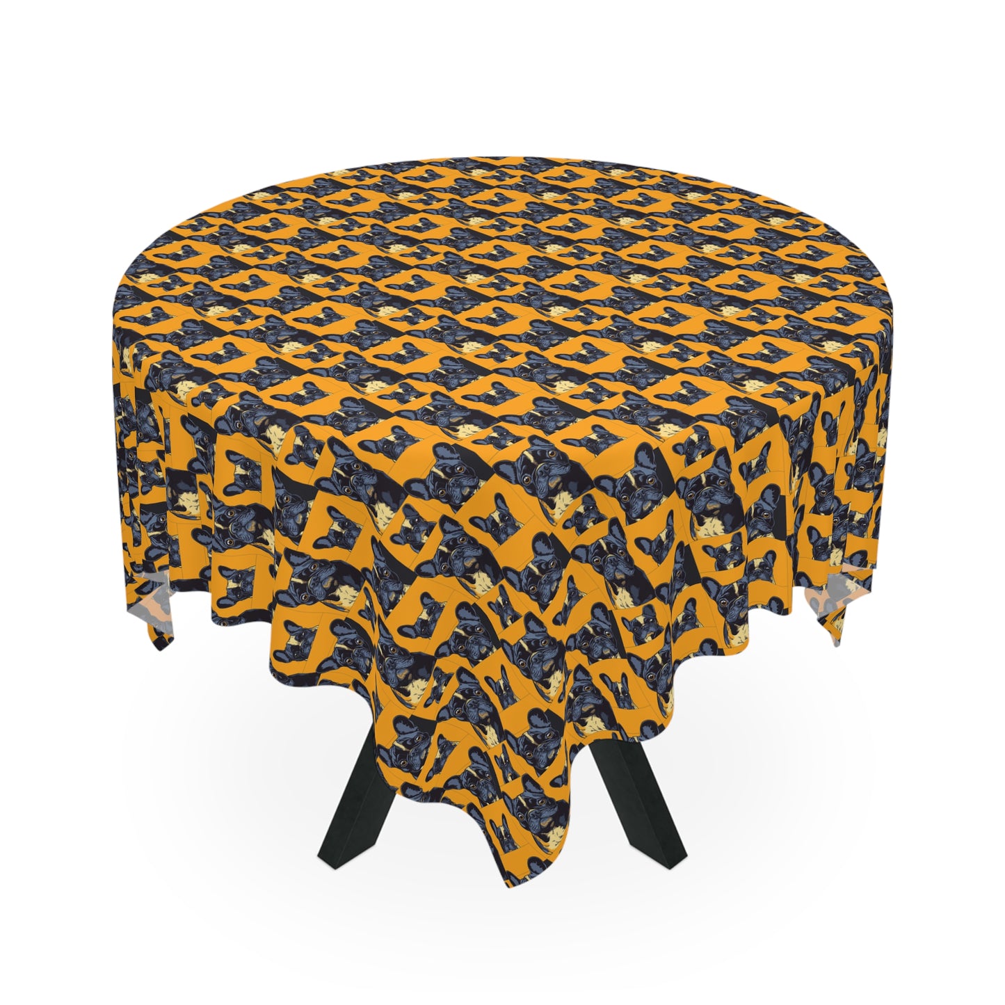 Frenchie Pawsitively Pawsome Peek-a-Boo Perfection Tablecloth