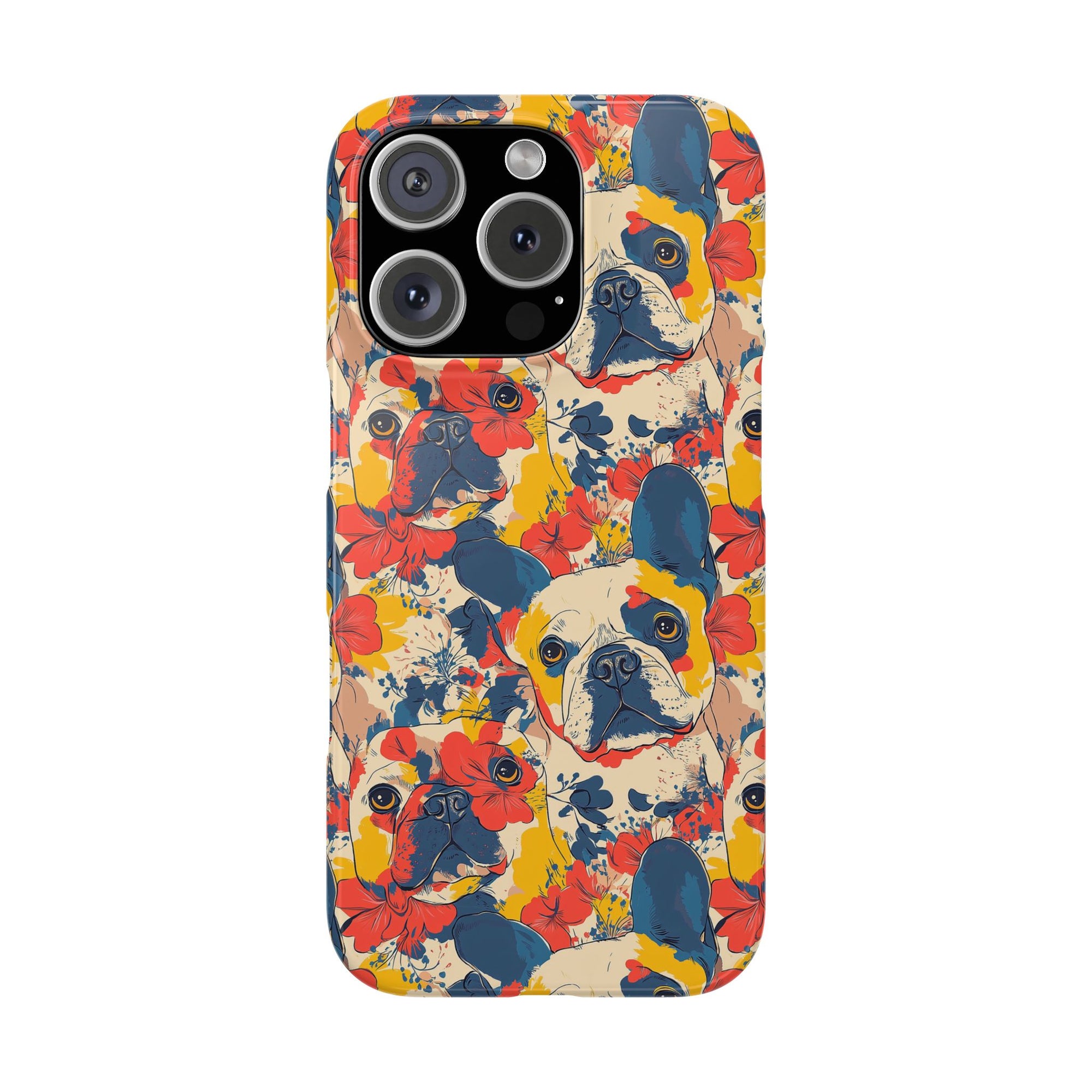 Bloom Pup Frenchietastic Splatter Slim Phone Cases