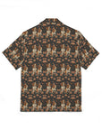 Beagle Blossom Bonanza Men's Hawaiian Camp Shirt