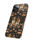 Beagle Blossom Bonanza Slim Phone Cases