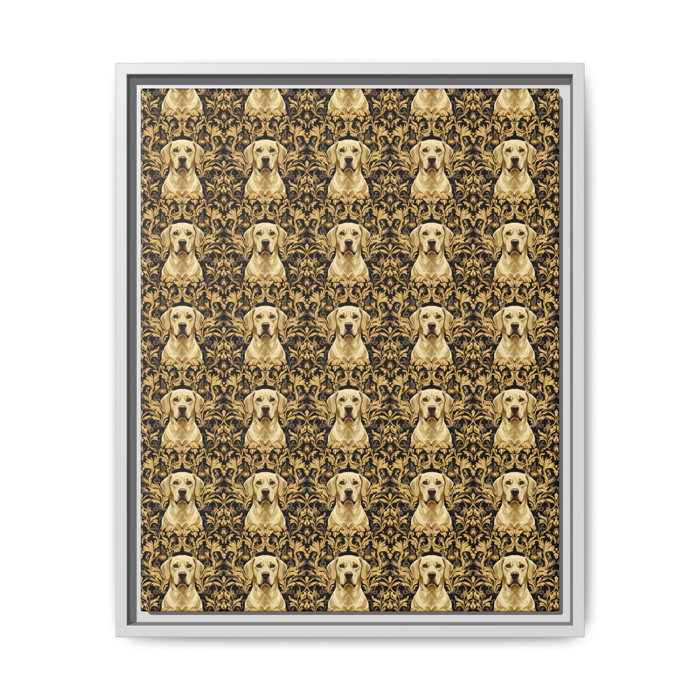 Royal Pawsitivity Labs Matte Canvas, Framed