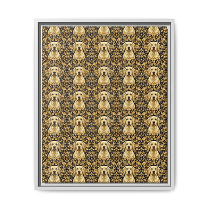 Royal Pawsitivity Labs Matte Canvas, Framed