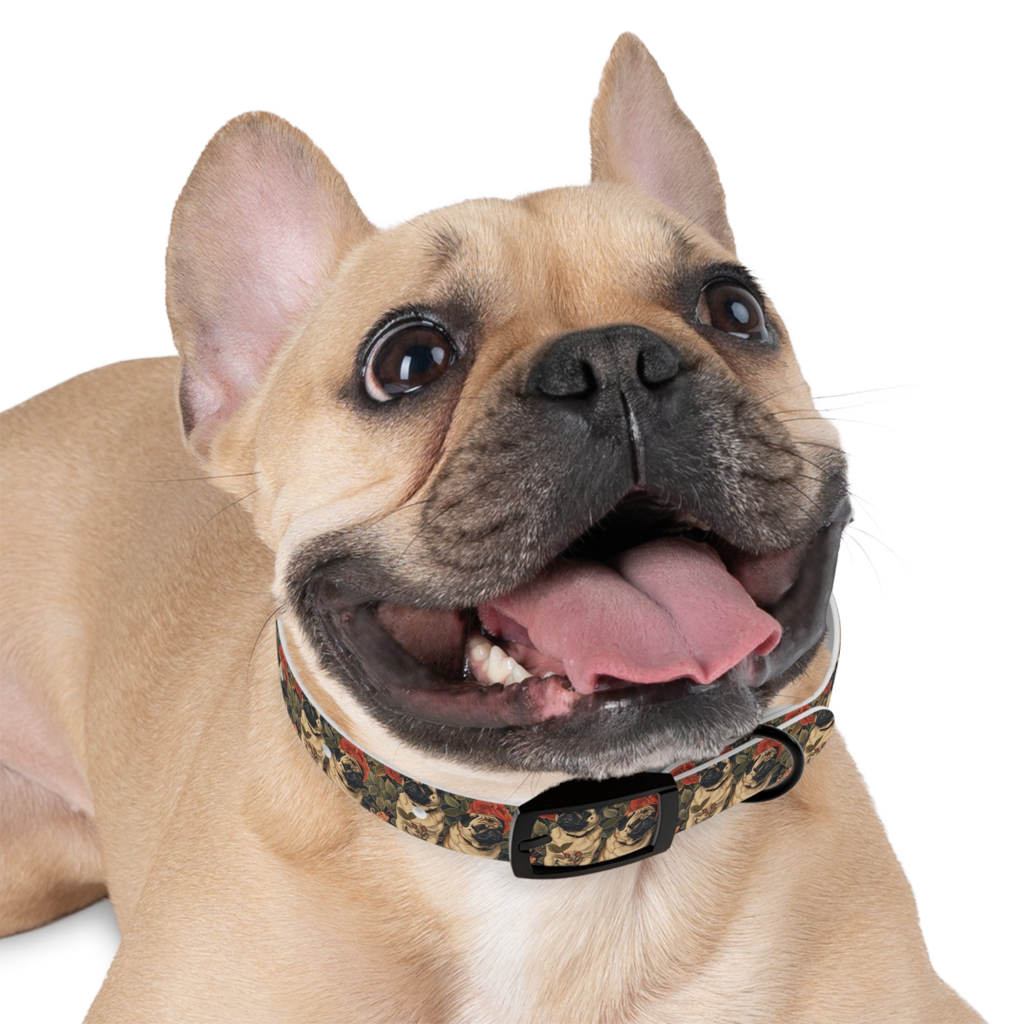 Blooming Pug Paradise Dog Collar