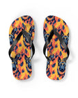 Impressionistic German Shepherds Flip Flops