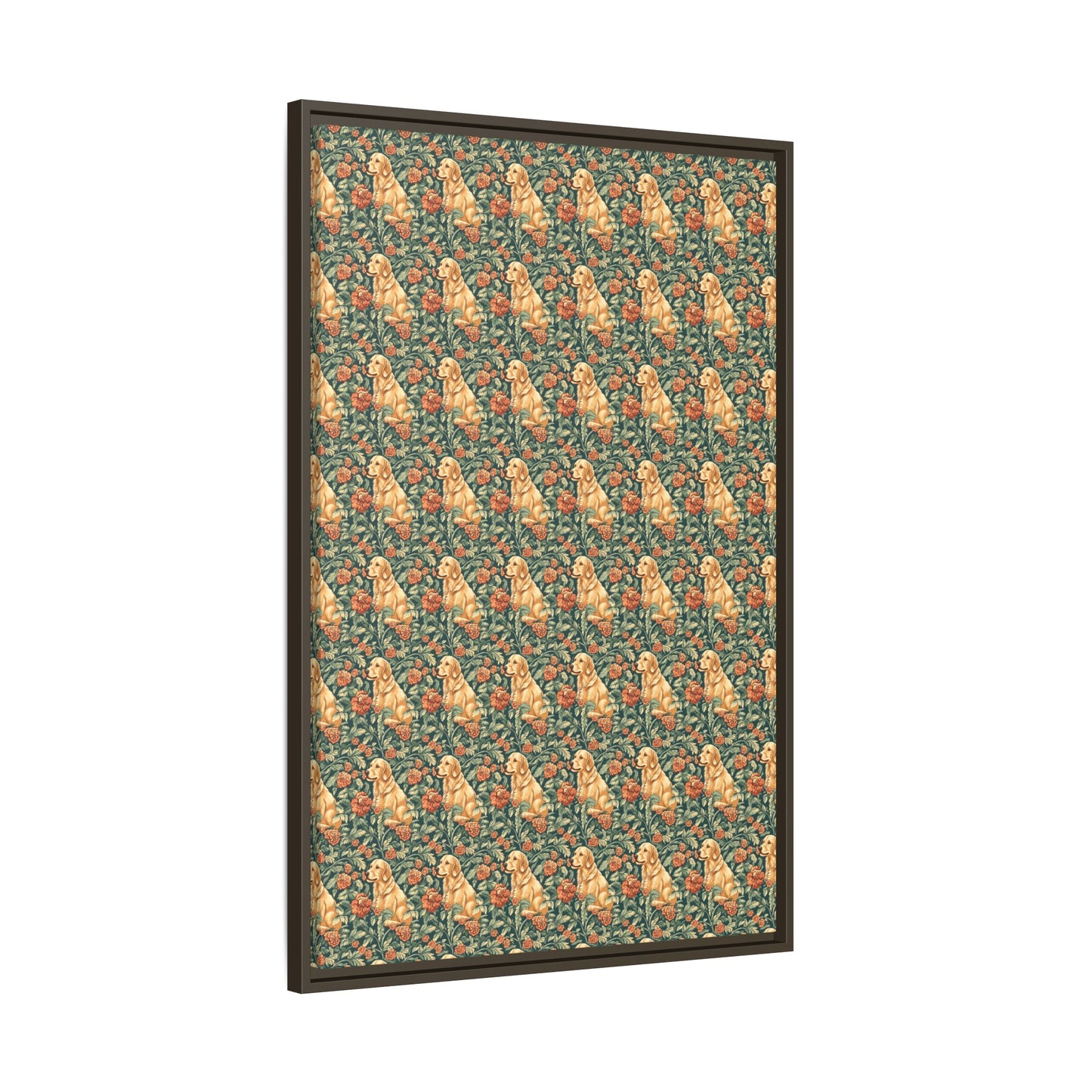 Blooming Goldie Glam Matte Canvas, Framed