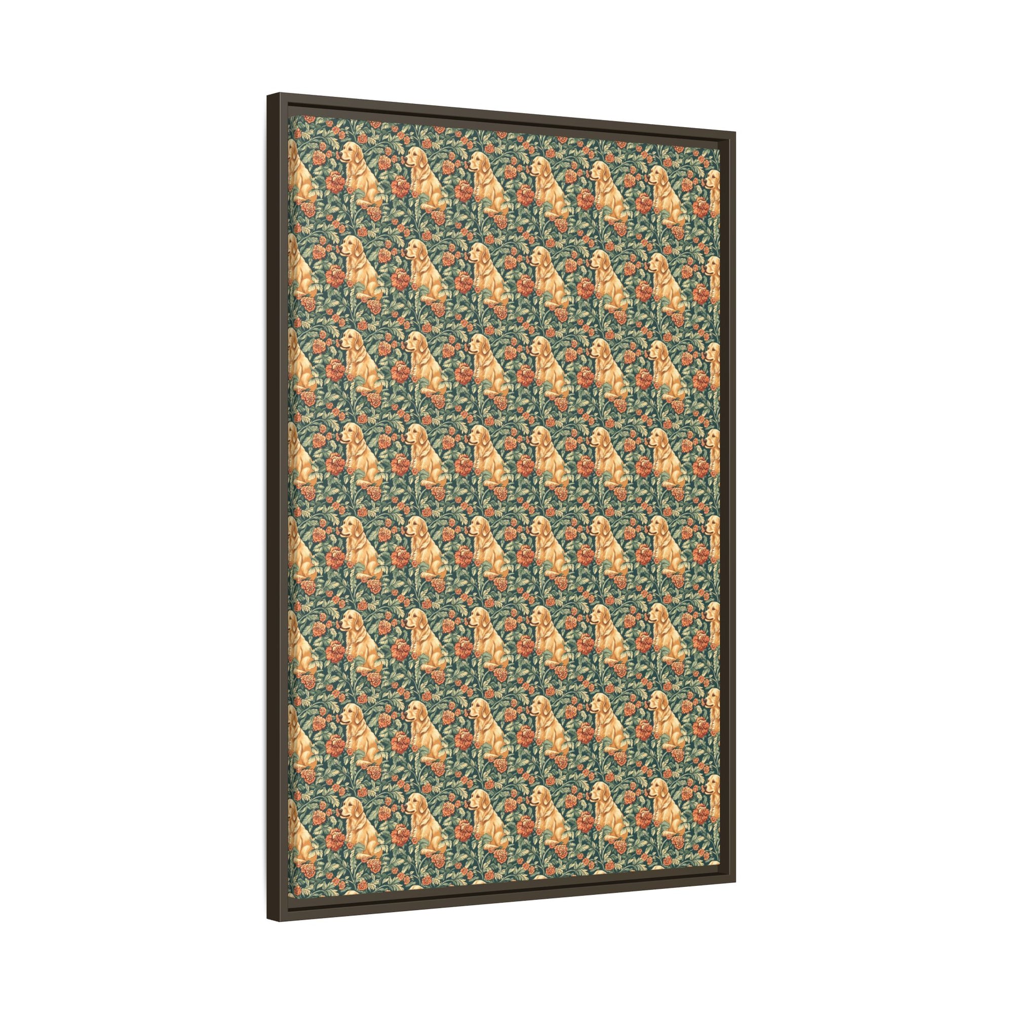 Blooming Goldie Glam Matte Canvas, Framed