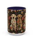 Blossoming Labradors Bouquet Accent Coffee Mug