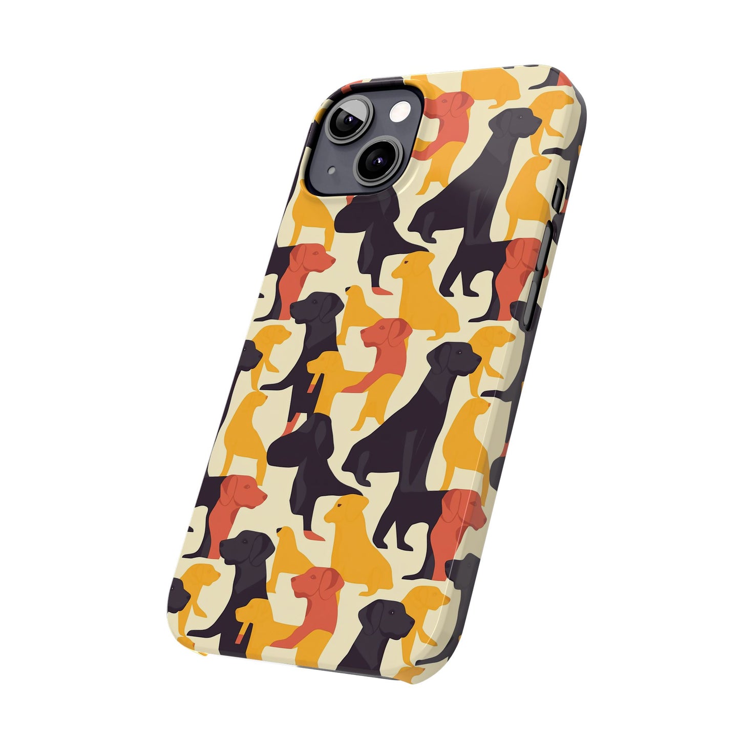 Modern Charm Labrador Chic Slim Phone Cases