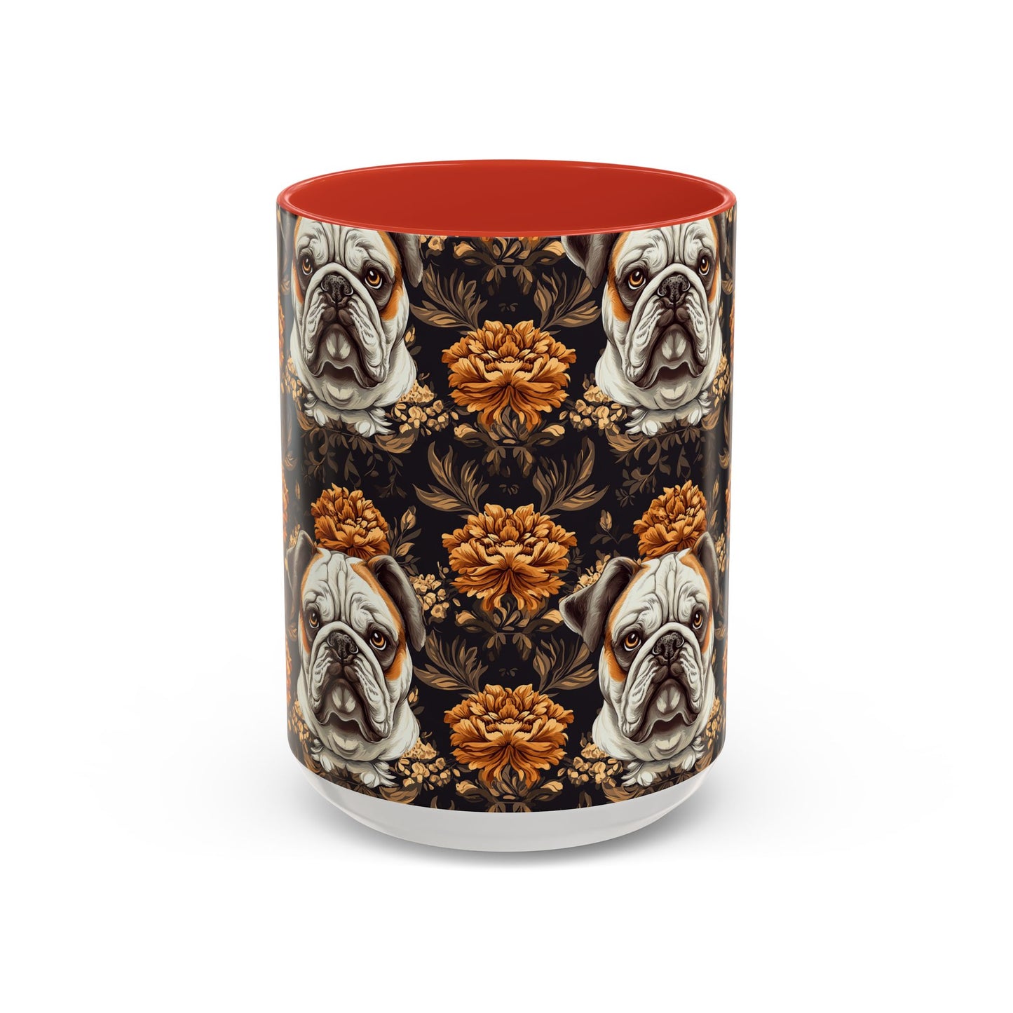 Bloomingly Bulldogistic Bouquet Accent Coffee Mug