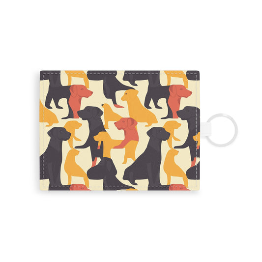 Modern Charm Labrador Chic Leather Card Holder