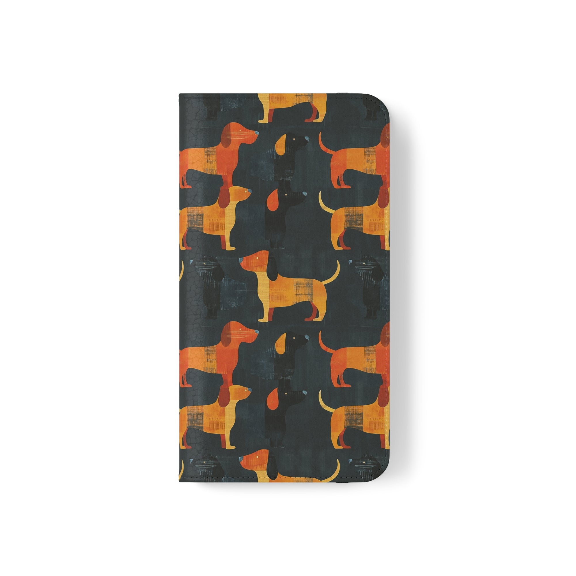 Dapper Dachshund Noir Glow Flip Cases