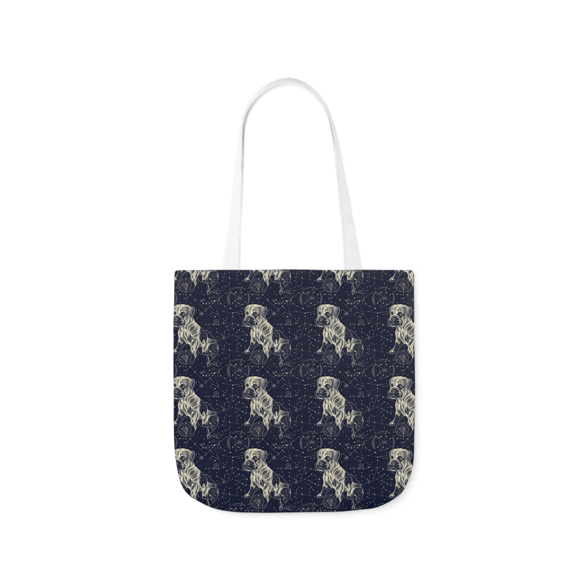 Celestial Boxer Bliss Canvas Tote Bag