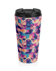 Dazzling Bulldog Chic Stainless Steel Travel Mug