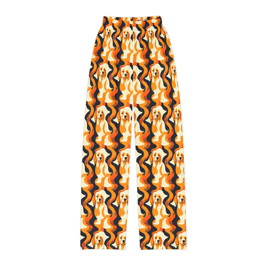 Golden Woof Abstract Glamour Kids Pajama Pants