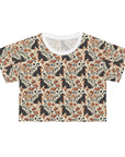 Blossoming Dachshunds Delight Crop Tee