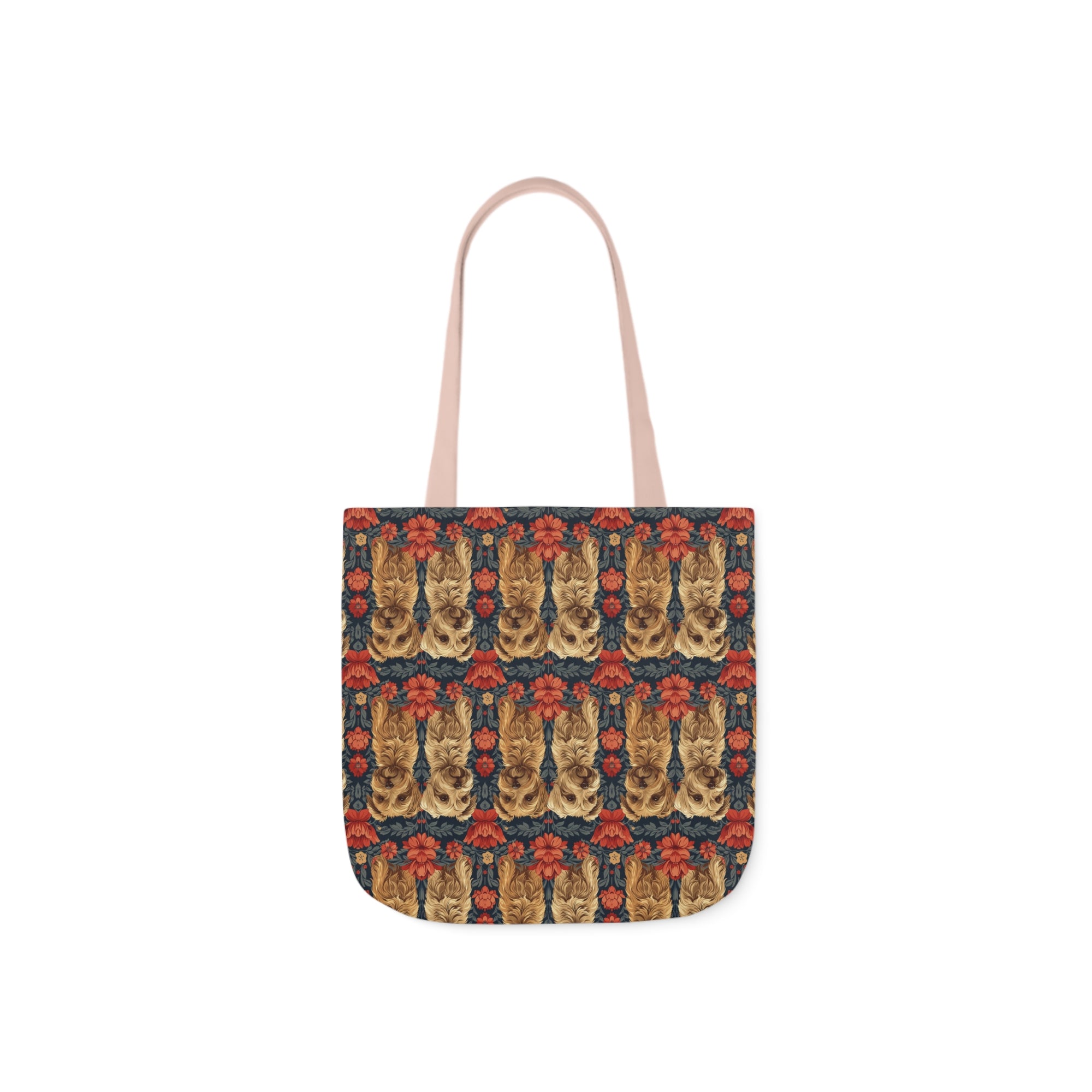 Yorkie Charm Twins Canvas Tote Bag