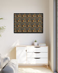 Ruffle Rottie Glamourific Matte Canvas, Framed