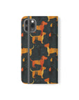 Dapper Dachshund Noir Glow Flip Cases