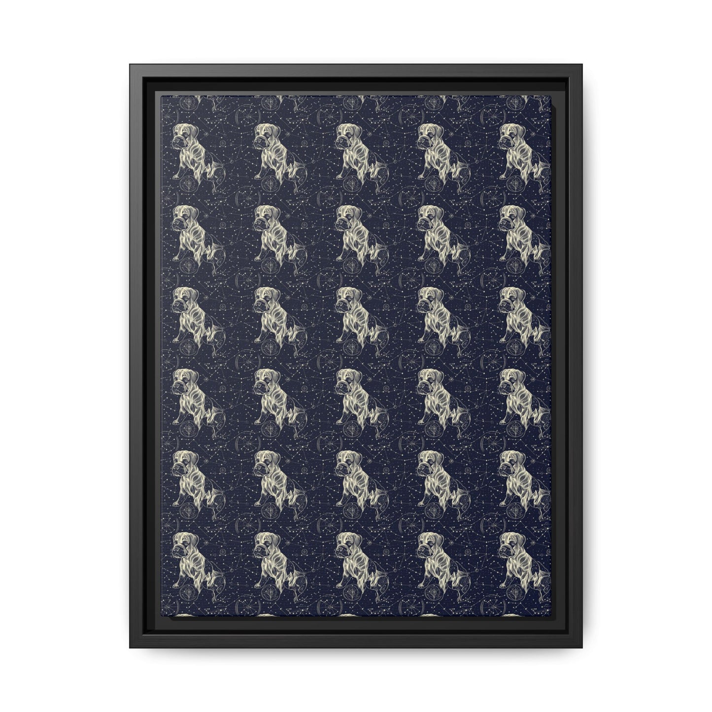 Celestial Boxer Bliss Matte Canvas, Framed