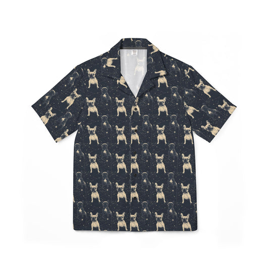 Frenchie Celestial Soar Men's Hawaiian Camp Shirt