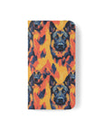 Impressionistic German Shepherds Flip Cases