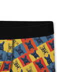 Frenchie Pop Art Pawfection Grid Men's Boxers