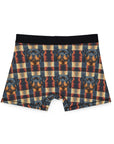 Pawsome Rottweiler Royalty Plaid Men's Boxers