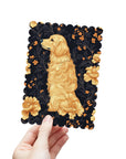 Golden Paws Floral Frenchie Postcards