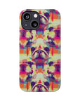 Glitchy Bulldog Blitz Slim Phone Cases