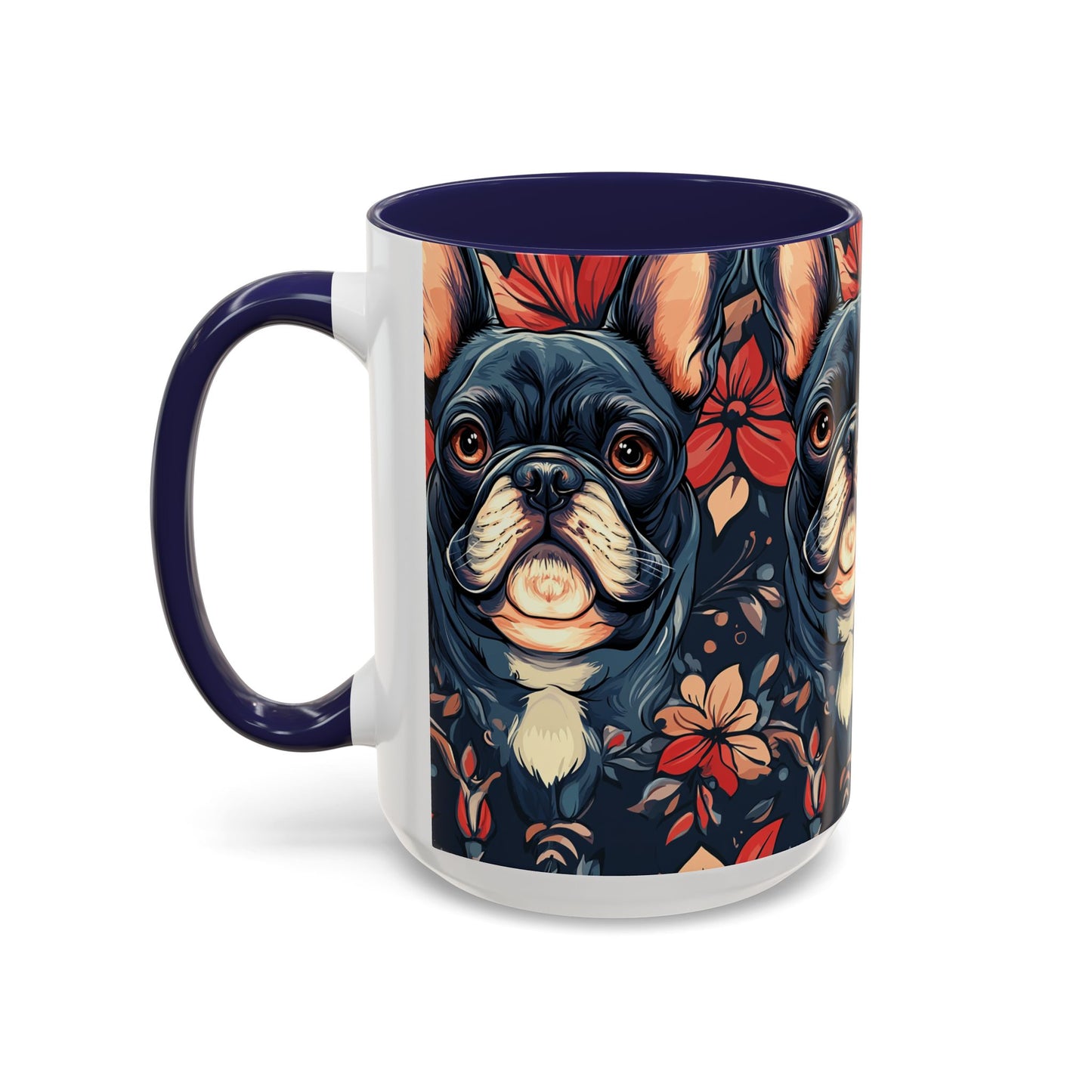 Gothic Rose Bulldog Noir Enchantment Accent Coffee Mug