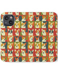 Corgi Chic Popart Pup Flip Cases