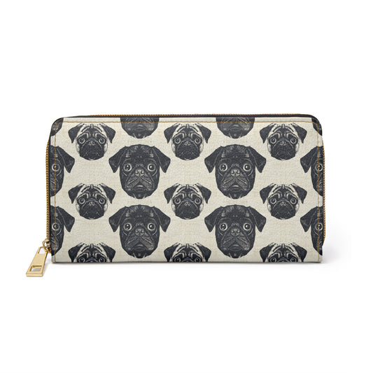 Pugalicious Enchantment Zipper Wallet