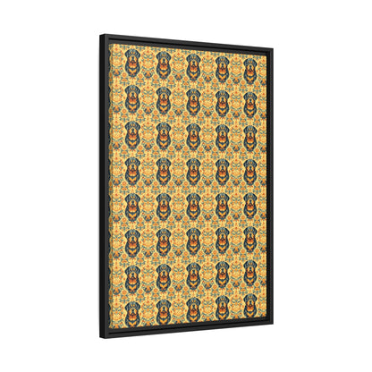 Royal Rottie Regalia Matte Canvas, Framed