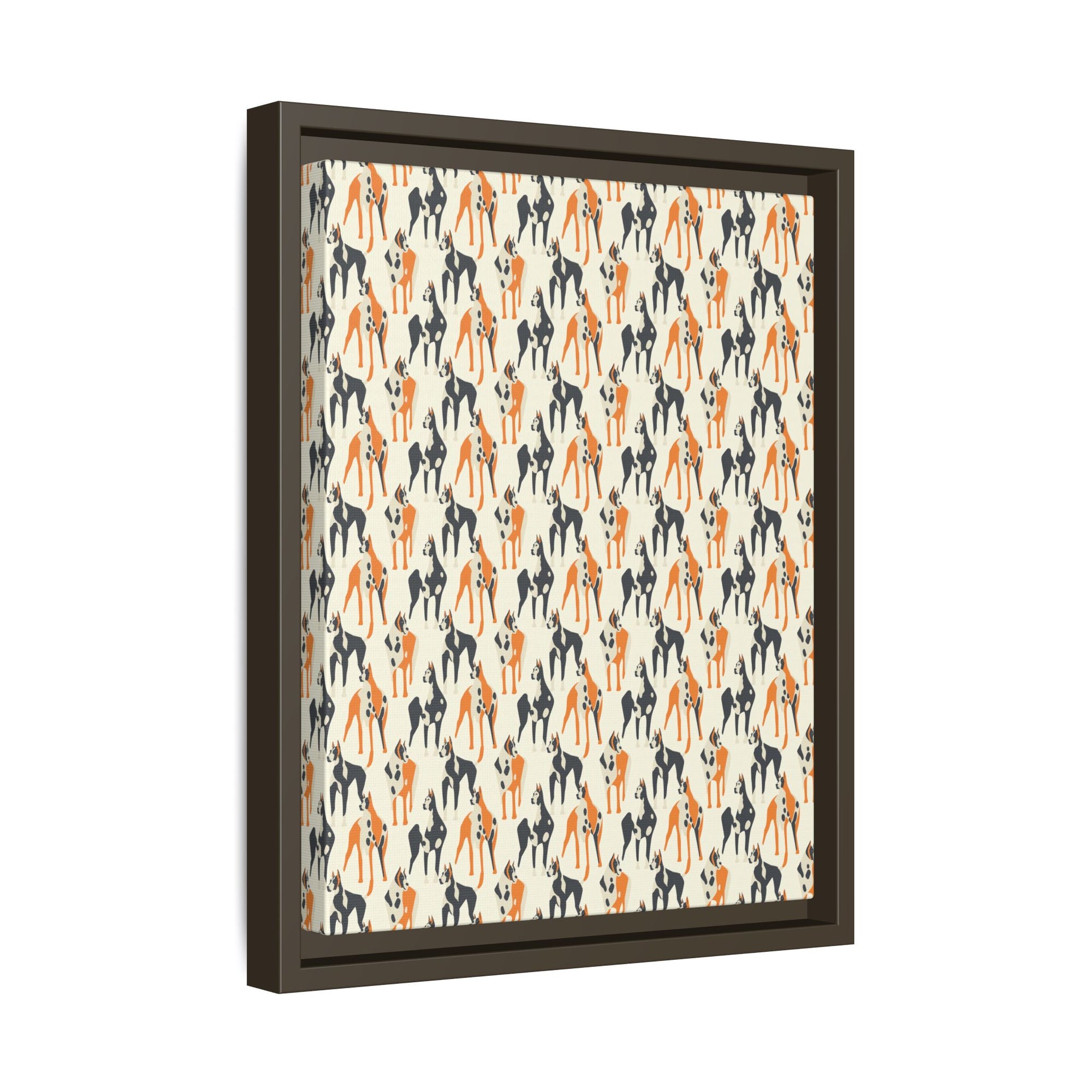 Dashing Dane Divinity Matte Canvas, Framed