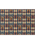 Pawsome Rottweiler Royalty Plaid Cutting Board