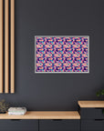 Dazzling Bulldog Chic Matte Canvas, Framed