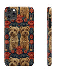 Yorkie Charm Twins Slim Phone Cases