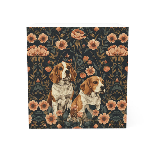 Beagle Blossom Bonanza Note Cube