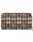 Pawsome Rottweiler Royalty Plaid Zipper Wallet