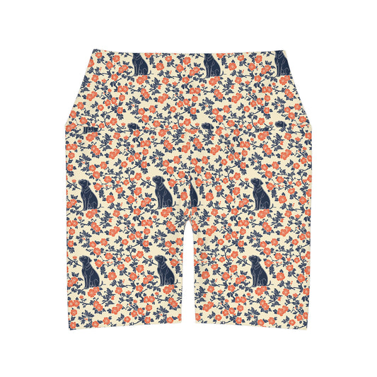 Bloomiful Lab Bouquet High Waisted Yoga Shorts