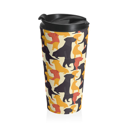 Modern Charm Labrador Chic Stainless Steel Travel Mug