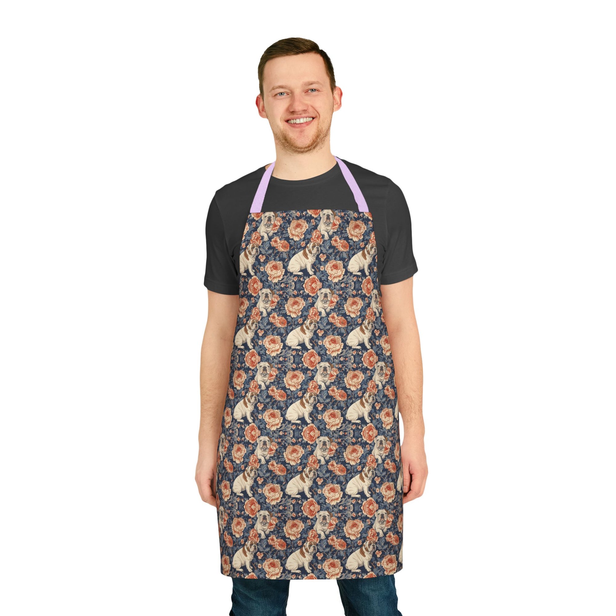 Blooming Bulldog Beauty Apron